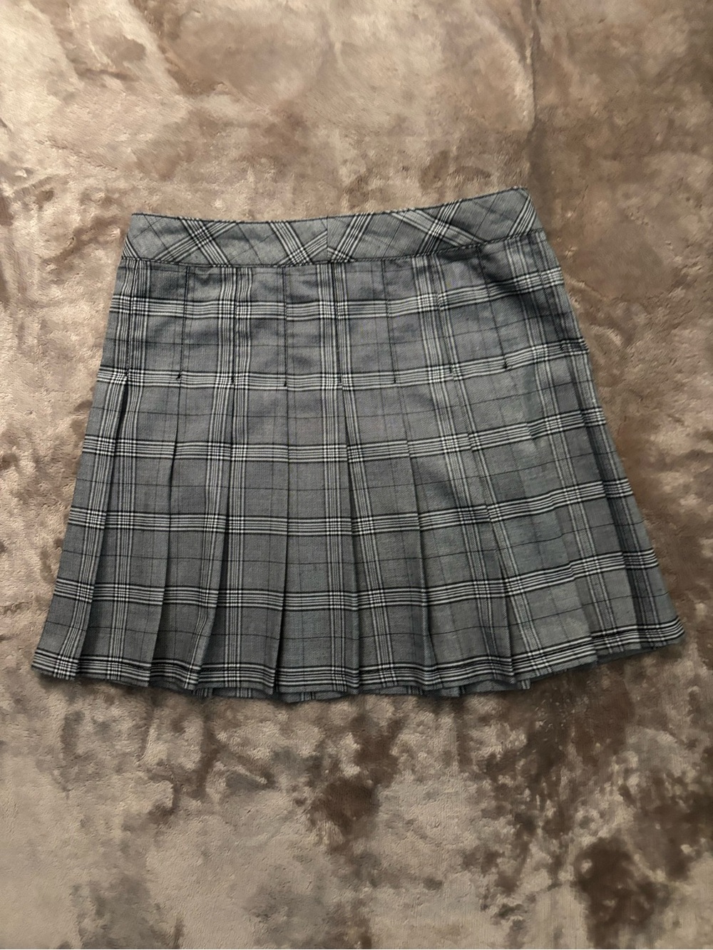 Mamba Jeans Pleated Mini Skirt Women’s Size S Gray Color